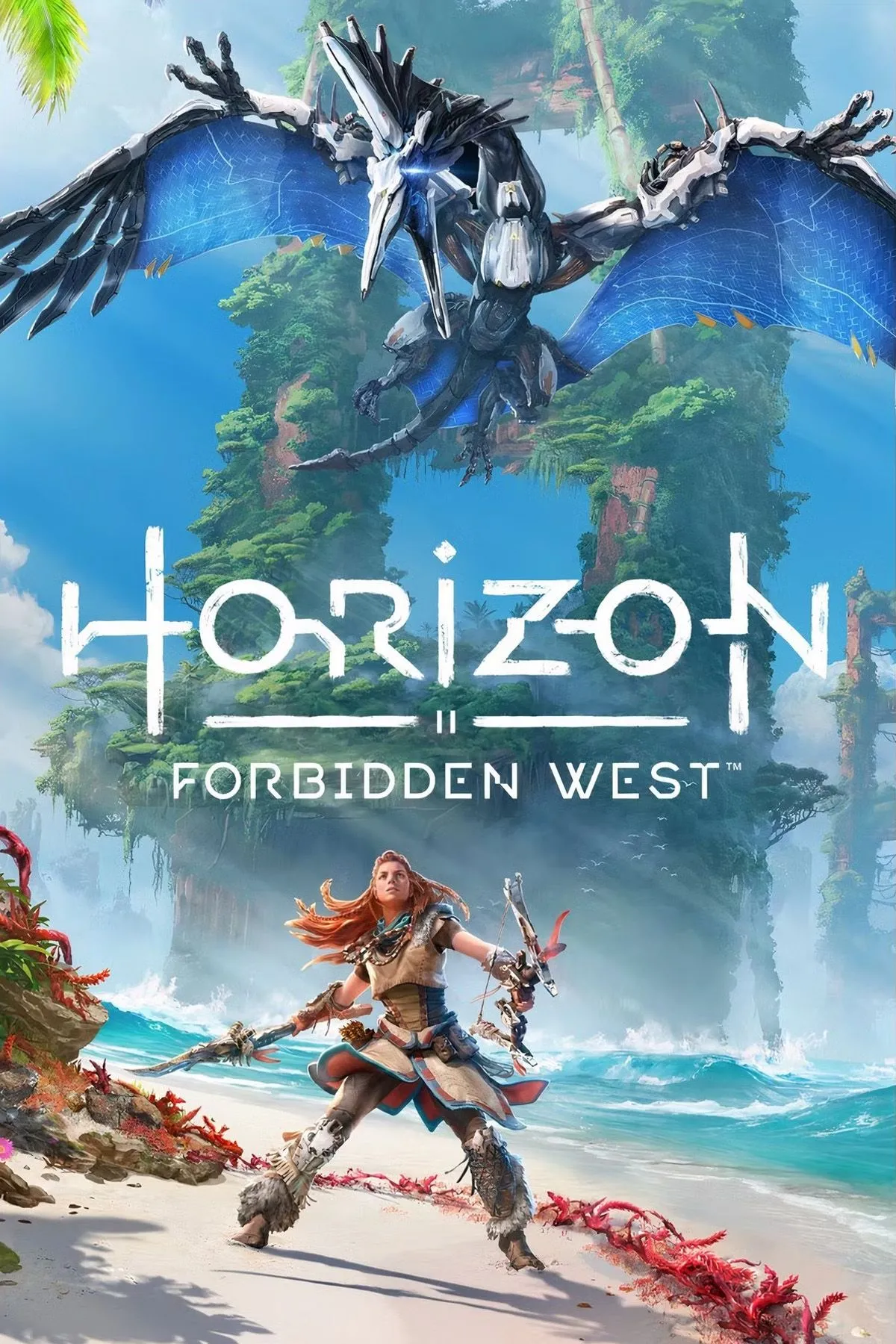 Aloy trong bộ giáp huyền thoại của Horizon Forbidden West, sẵn sàng đối mặt mọi thử thách.