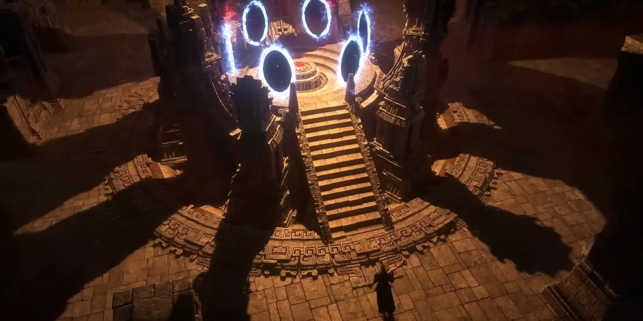 Cổng dịch chuyển Atlas trong Path of Exile 2, biểu tượng của nội dung endgame phong phú