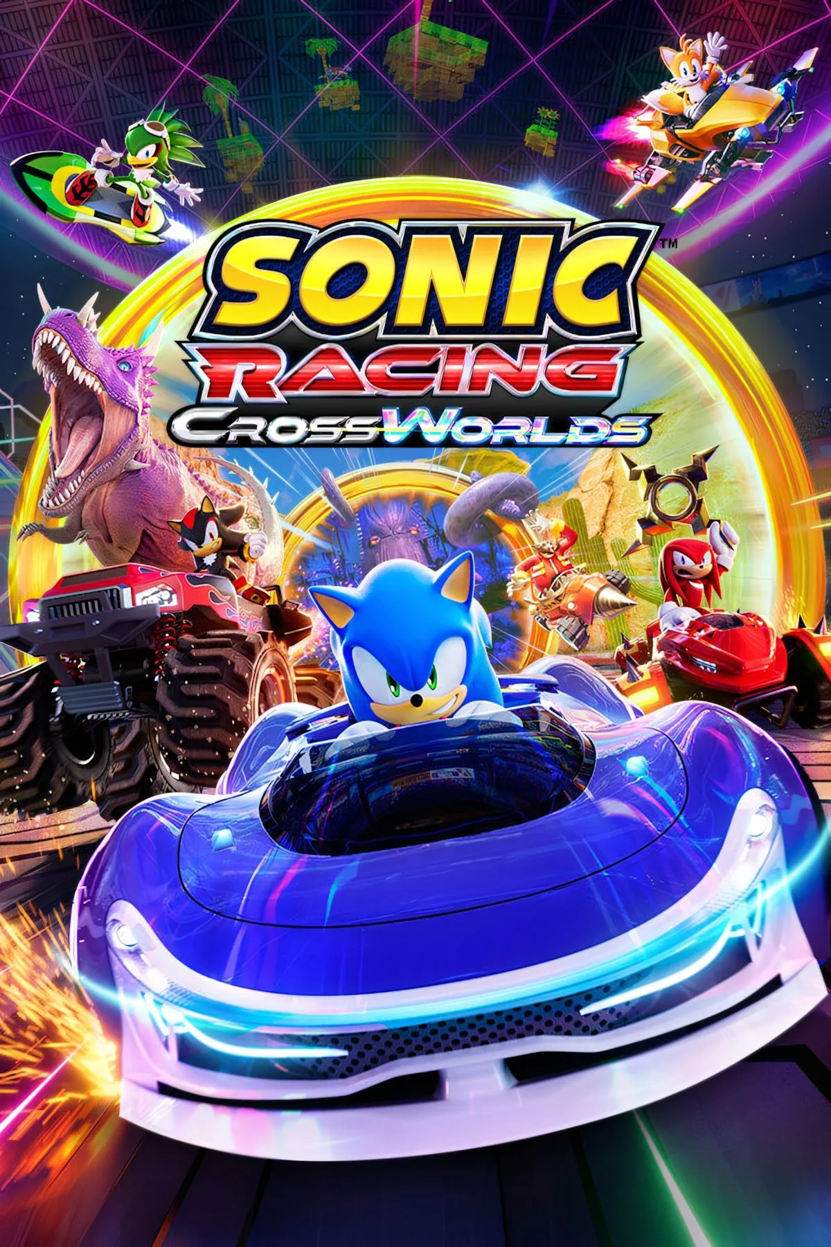 Hình ảnh quảng bá chính thức của Sonic Racing CrossWorlds, hứa hẹn cuộc đua xuyên không gian