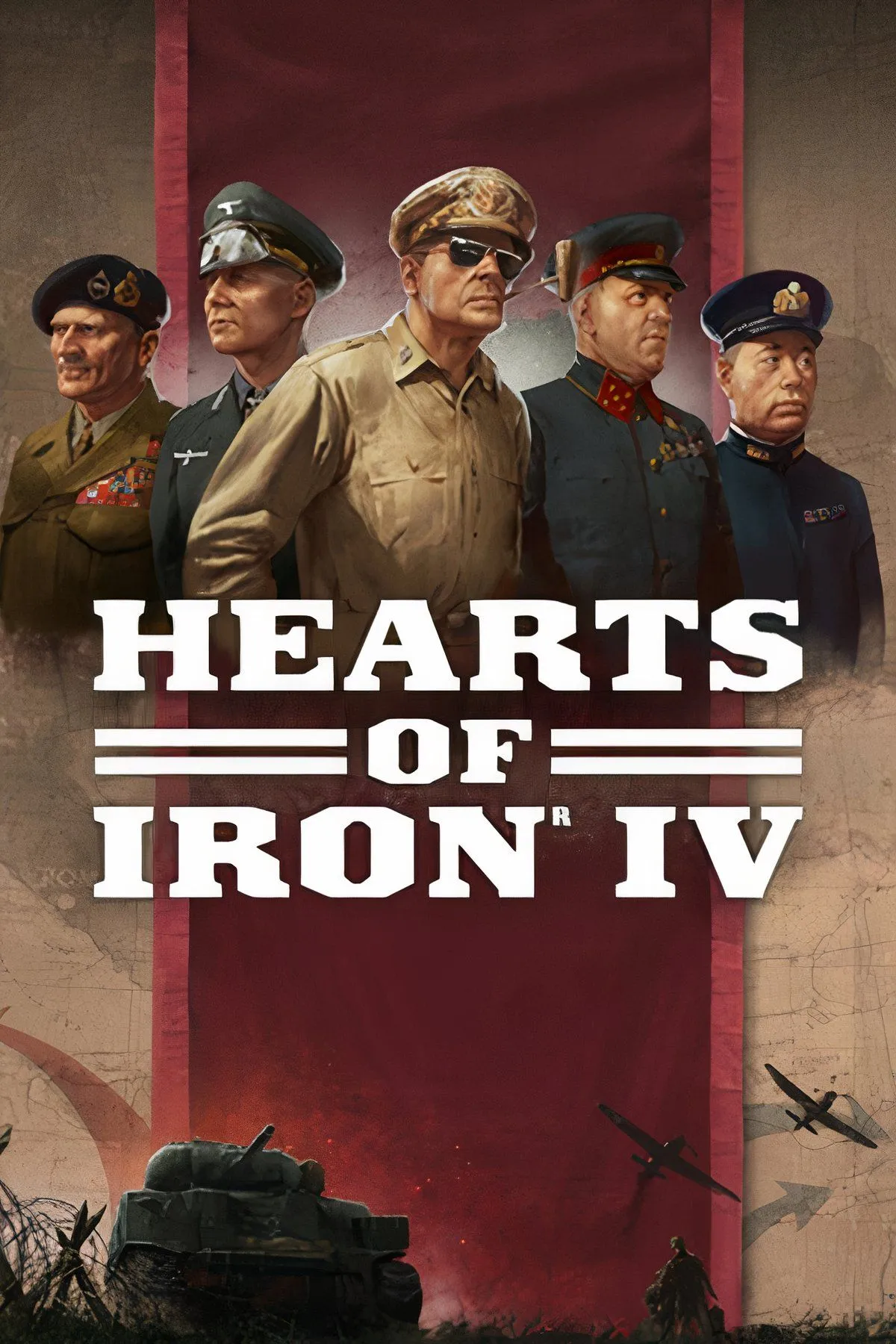 Bản đồ chiến sự với các đơn vị quân và đường tiếp tế trong Hearts of Iron 4