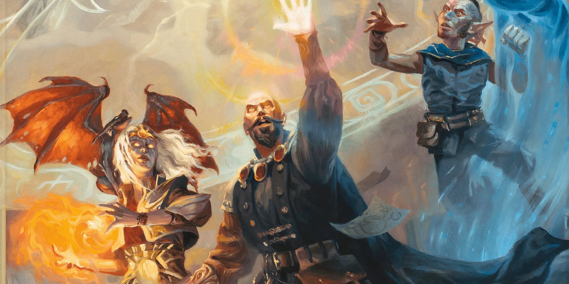 Bộ ba pháp sư huyền thoại Greyhawk của D&D chuẩn bị tung chiêu trong một thế giới không ma thuật đầy kịch tính