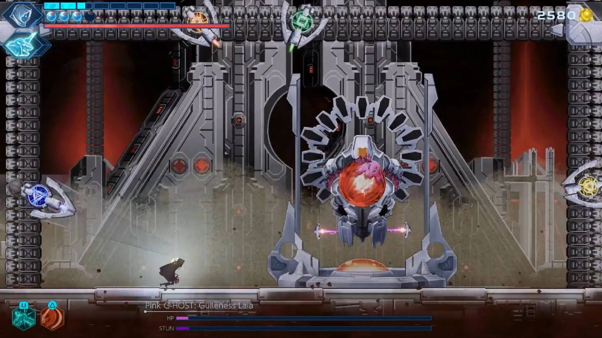 Boss khổng lồ tấn công người chơi trong một trận chiến đầy cam go của Shadow Labyrinth
