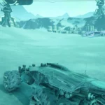 Chiếc Nomad dạo chơi trên hành tinh băng giá Voeld trong Mass Effect Andromeda, biểu tượng của những trải nghiệm game tương lai từ BioWare.