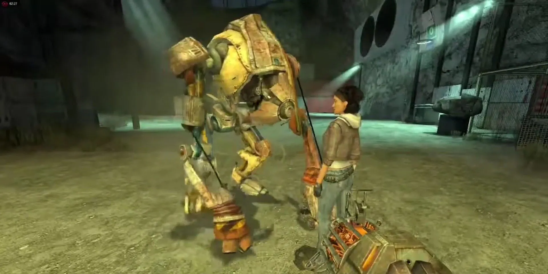 Chú chó robot Dog và Alyx Vance trong Half Life 2 sẵn sàng chiến đấu.