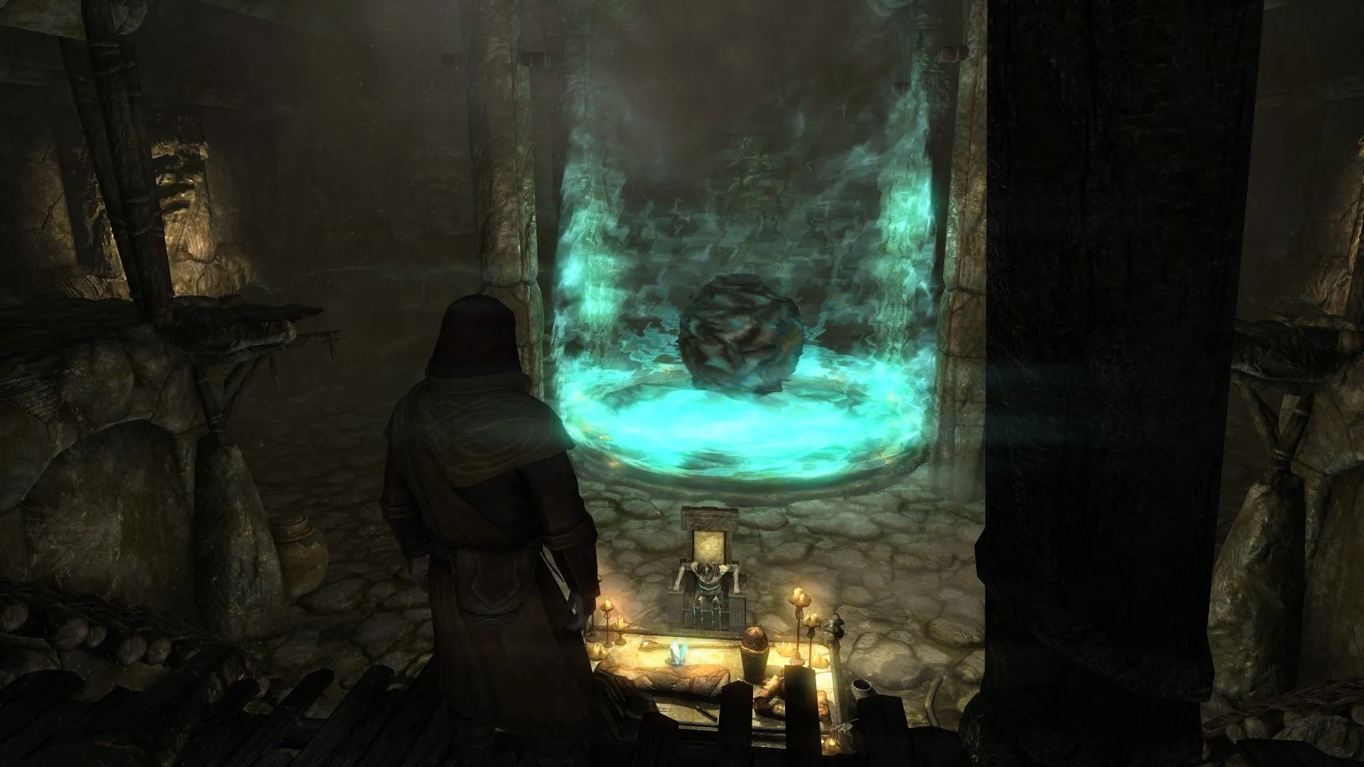 Công trình Dwemer khổng lồ, bối cảnh cho trận chiến cuối cùng trong nhiệm vụ &quot;Forbidden Legend&quot;.