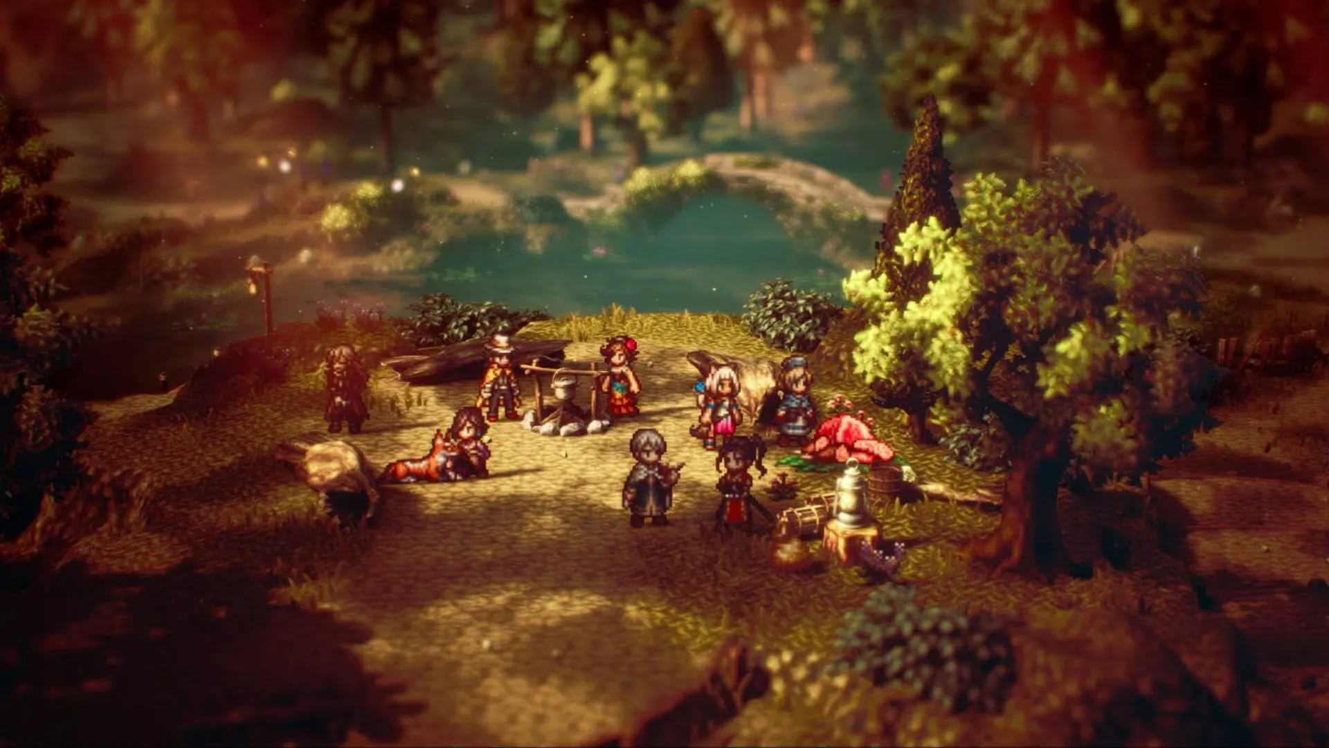 Đội hình nhân vật hoành tráng trong Octopath Traveler 2, biểu tượng của phong cách đồ họa HD-2D đỉnh cao
