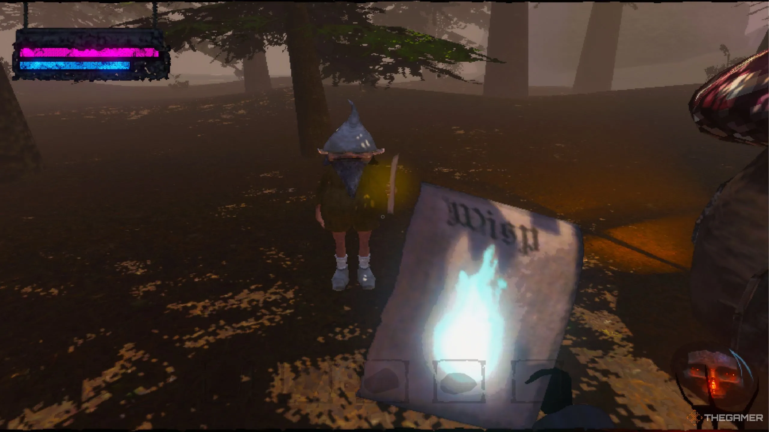 Gnome Traders tại khu rừng Mage Arena đang trao đổi trang phép thuật.
