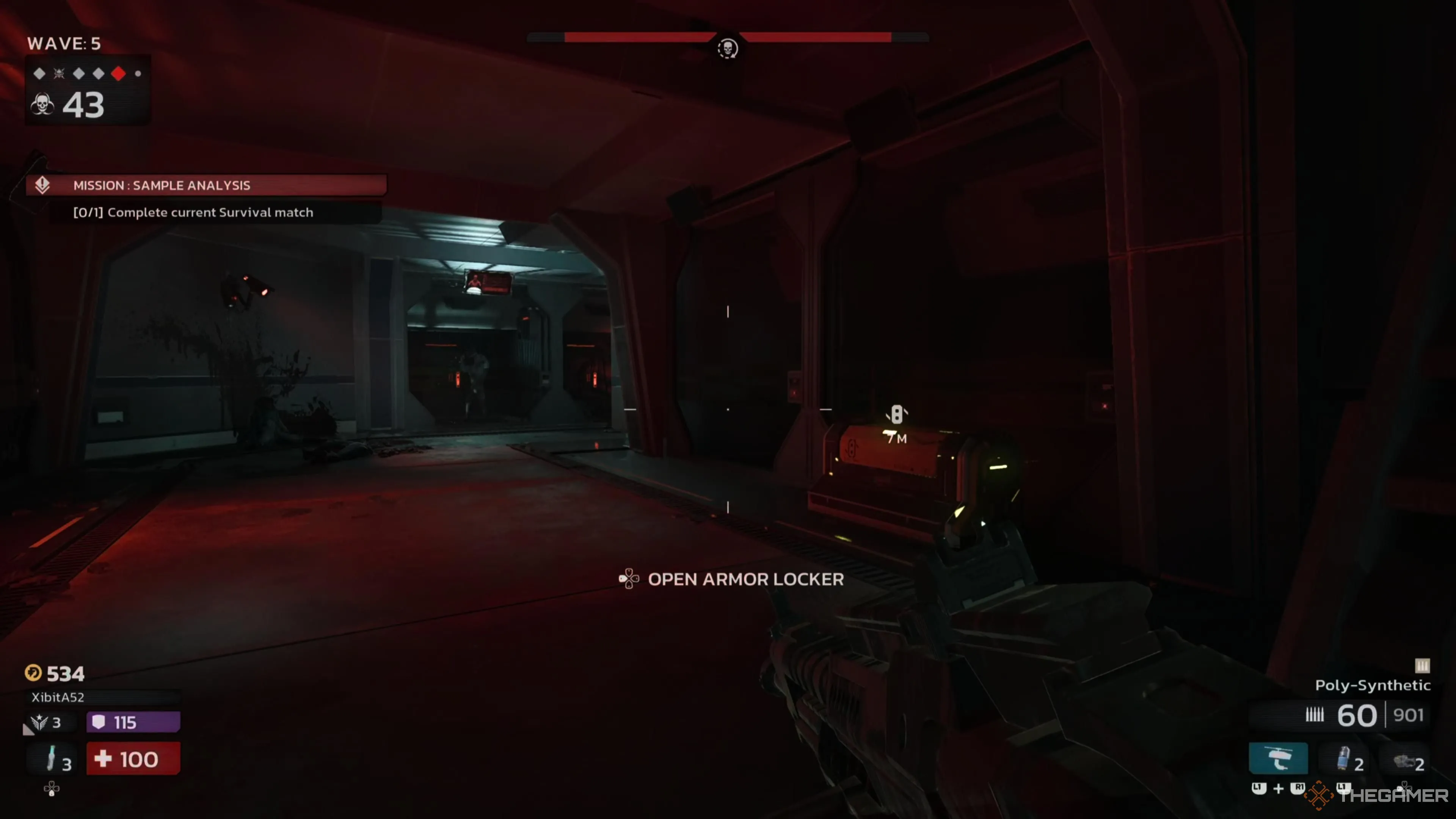 Hòm giáp (armor locker) chờ đợi được Multitool phá khóa trong Killing Floor 3.