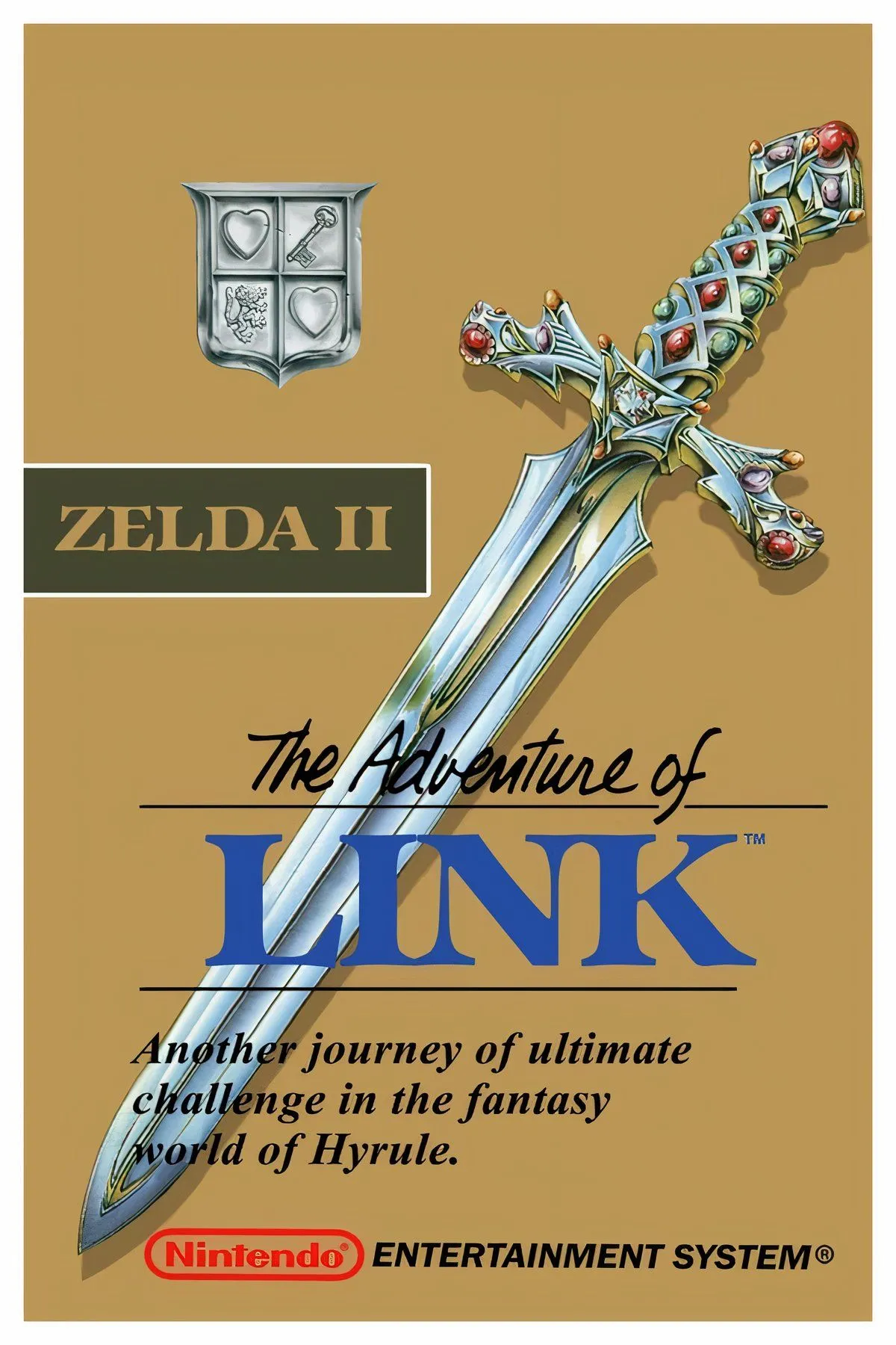 Link trong Zelda 2 The Adventure Of Link, tựa game phiêu lưu đi ngang độc đáo trên NES.
