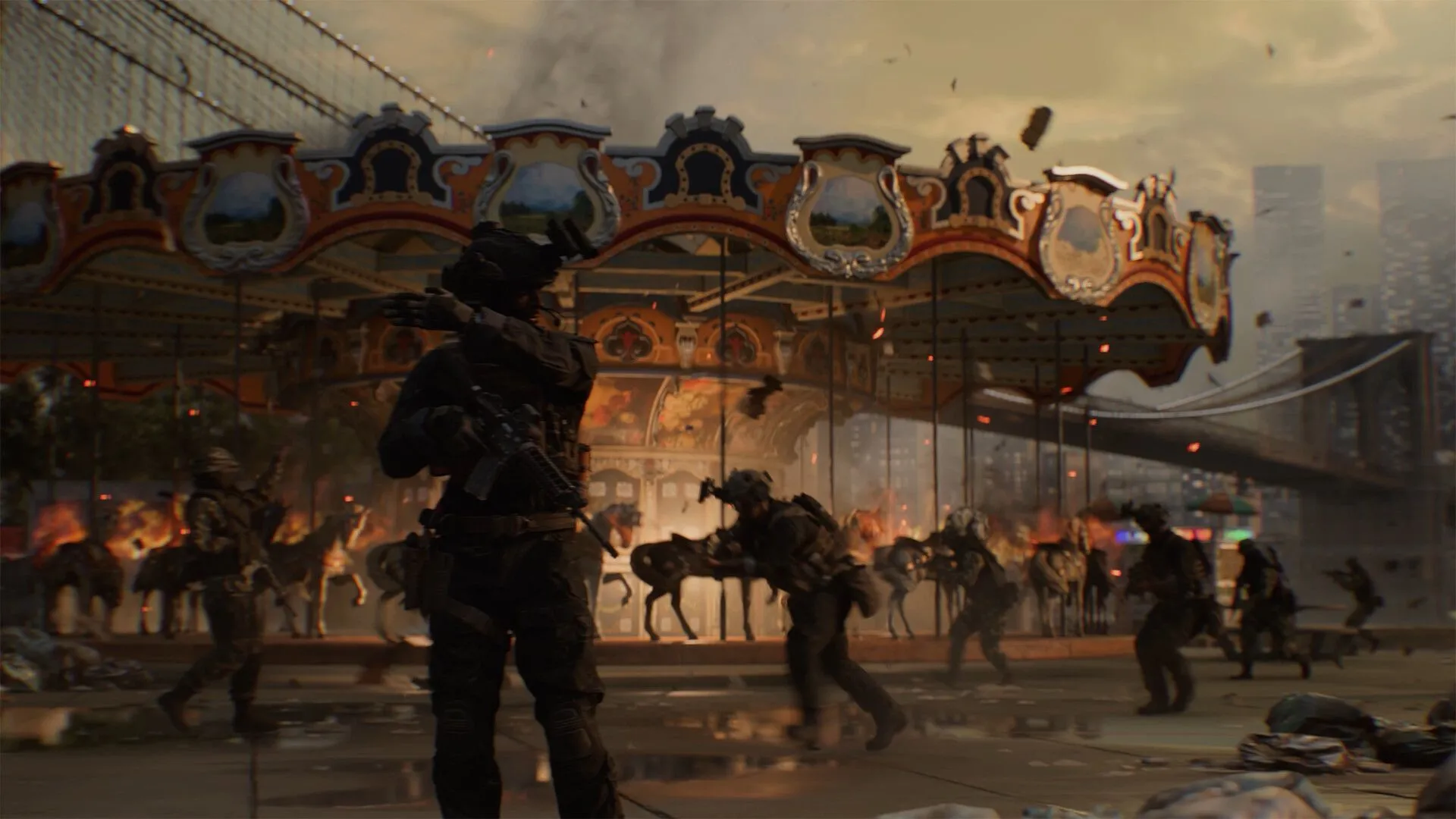 Một góc nhìn rộng về bản đồ mới trong Battlefield 6, đầy rẫy hiểm nguy và cơ hội chiến lược.
