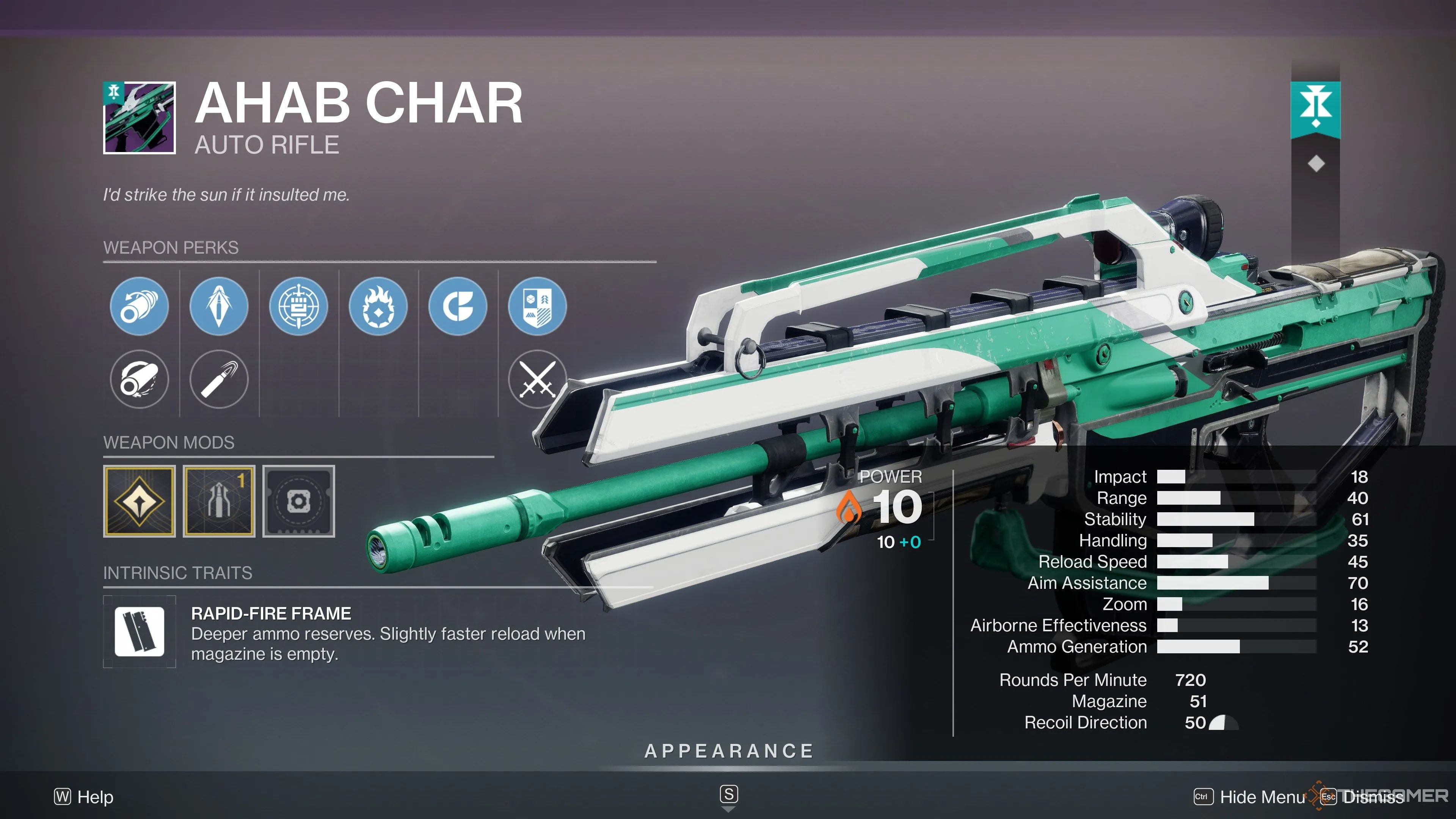 Một nhân vật Guardian của Destiny 2 đang tìm kiếm trang bị.