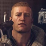 Rip Blazkowicz đối mặt với họng súng ở Wolfenstein: The New Order