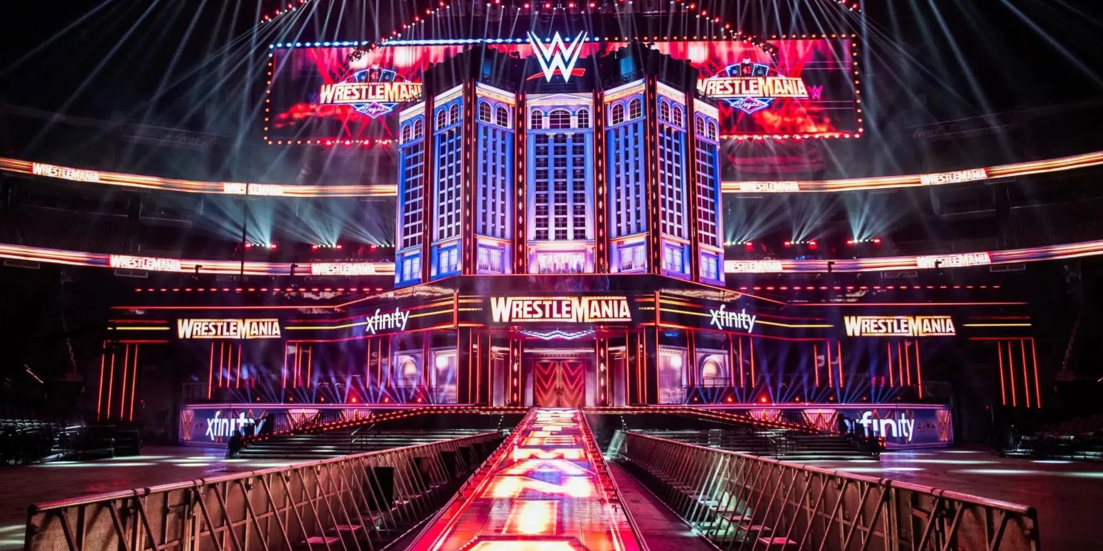 Sân khấu Wrestlemania 41 trong WWE 2K, một trong những arena nổi tiếng