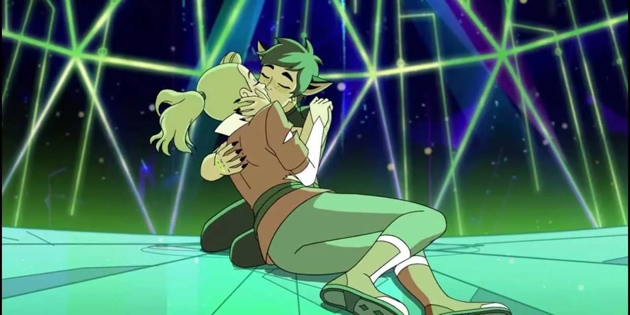 She-Ra Catradora hôn nhau, biểu tượng của các cặp đôi fanfic F/F đình đám trên AO3