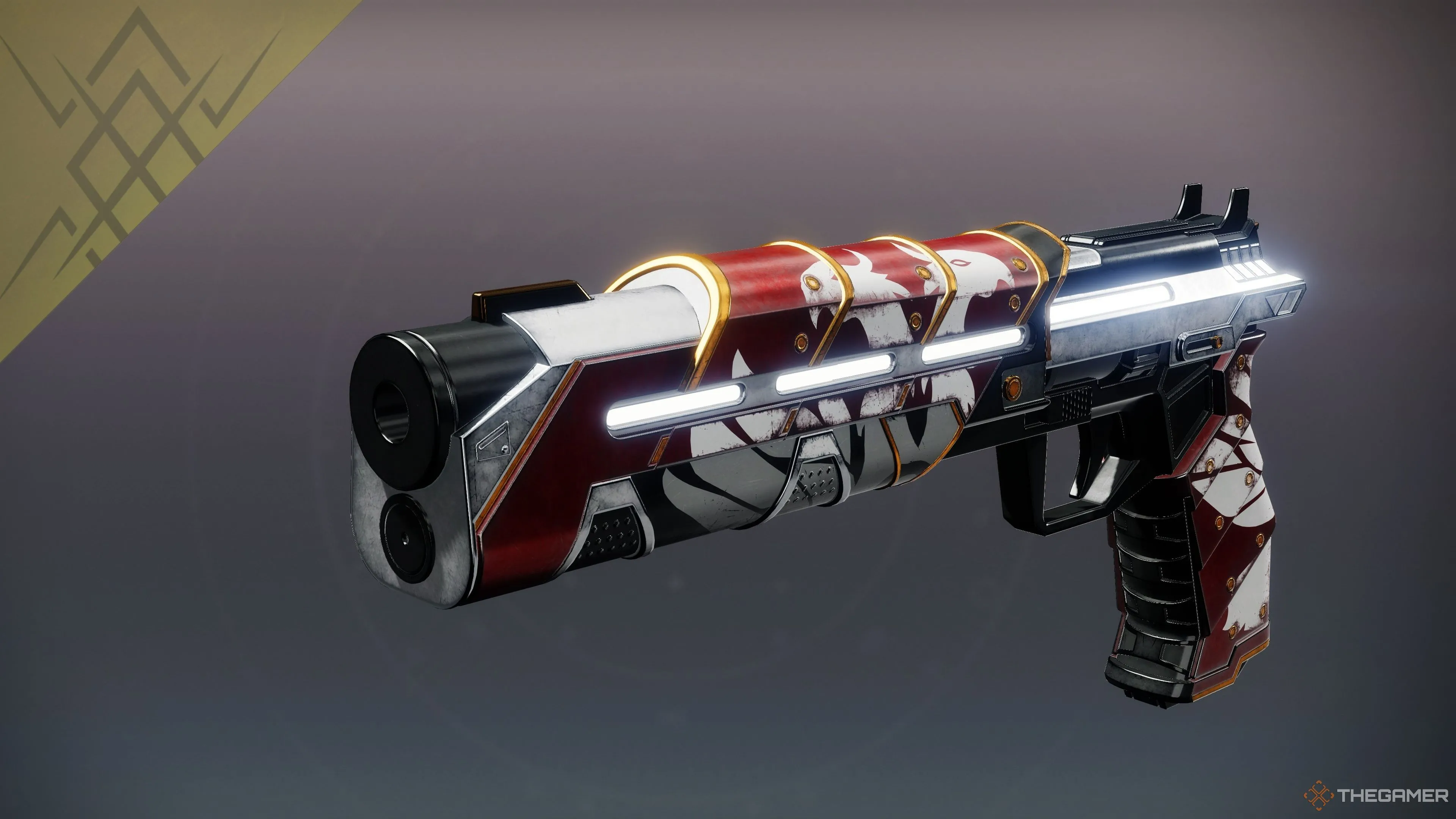Sidearm rocket Returned Memory trong Destiny 2, sát thương Solar gây cháy nổ