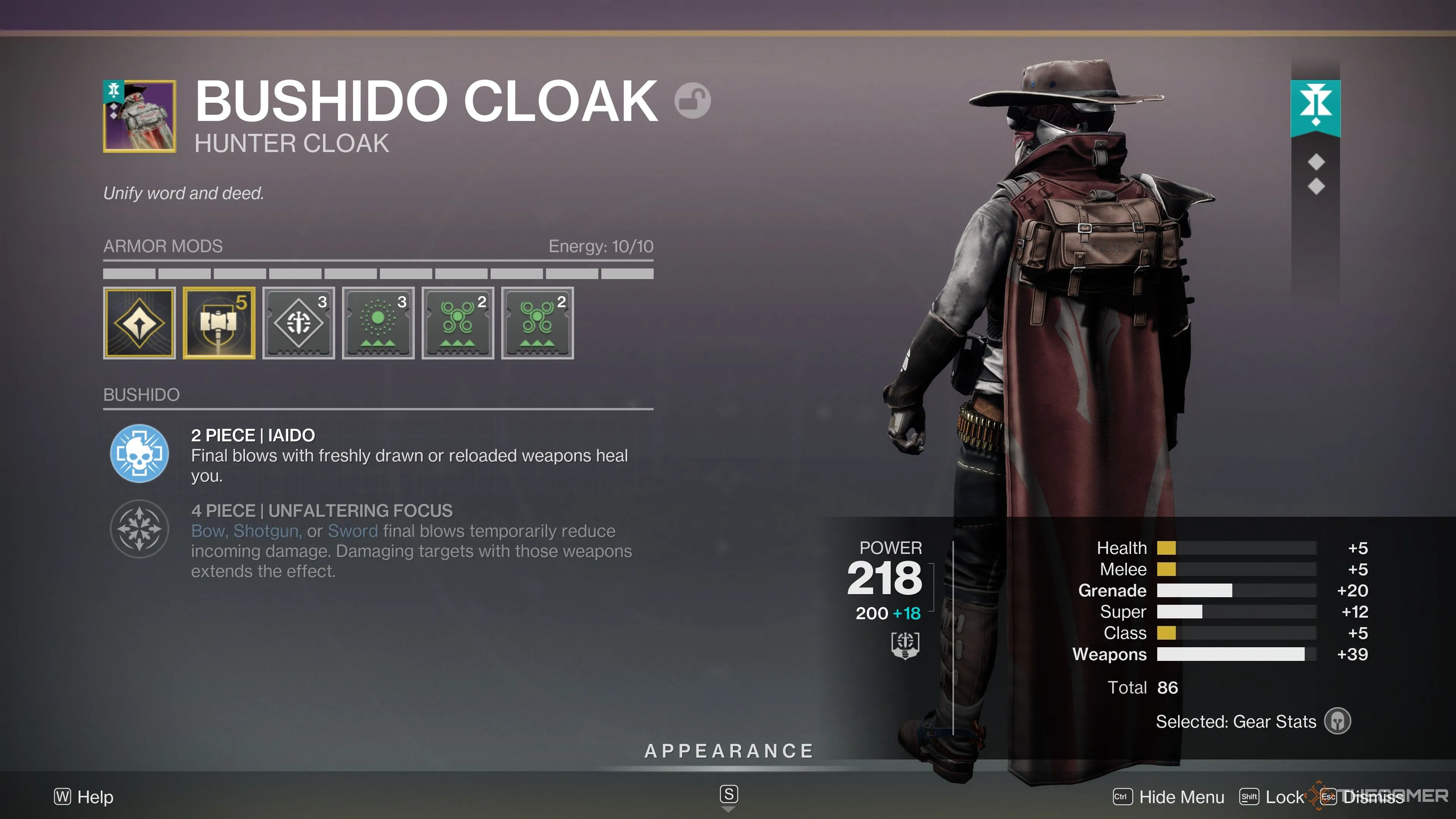 Thợ săn Destiny 2 với áo choàng T2 sau bản cập nhật Edge of Fate