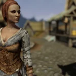 Ysolda, nhân vật quan trọng trong nhiệm vụ "A Night To Remember" tại chợ Whiterun, Skyrim.